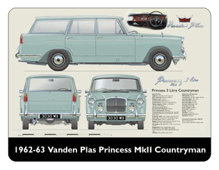 Vanden Plas Princess MkII Countryman 1962-63 Mouse Mat